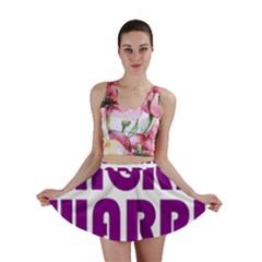 Migraine Warrior With Ribbon Mini Skirt by MigraineursHideout