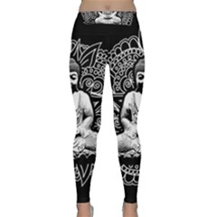 Ornate Buddha Classic Yoga Leggings by Valentinaart