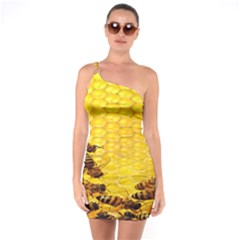 Sweden Honey One Soulder Bodycon Dress by BangZart