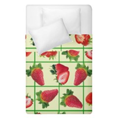 Strawberries Pattern Duvet Cover Double Side (single Size) by SuperPatterns