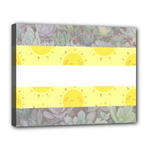 Cute Flag Canvas 14  X 11  by TransPrints