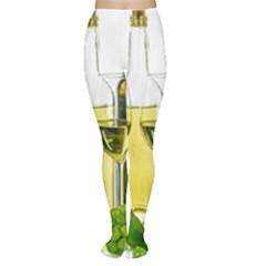 White Wine Red Wine The Bottle Women s Tights by BangZart