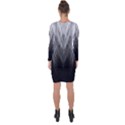 Feather Graphic Design Background Asymmetric Cut-Out Shift Dress View2