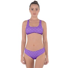 Purple Scales Criss Cross Bikini Set by Brini