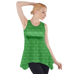 Green Scales Side Drop Tank Tunic by Brini