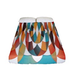 Colorful Geometric Abstract Fitted Sheet (full/ Double Size) by linceazul