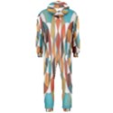 Colorful Geometric Abstract Hooded Jumpsuit (Men)  View2