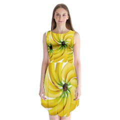 Bananas Decoration Sleeveless Chiffon Dress   by BangZart