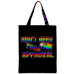 Dont Need Your Approval Zipper Classic Tote Bag by Valentinaart