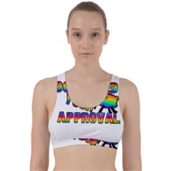 Dont Need Your Approval Back Weave Sports Bra by Valentinaart