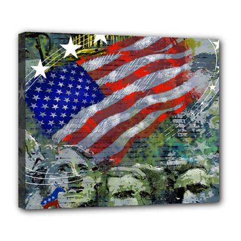 Usa United States Of America Images Independence Day Deluxe Canvas 24  X 20   by BangZart