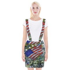 Usa United States Of America Images Independence Day Braces Suspender Skirt by BangZart