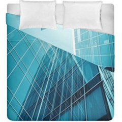 Glass Bulding Duvet Cover Double Side (king Size) by BangZart