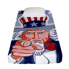 Independence Day United States Of America Fitted Sheet (single Size) by BangZart