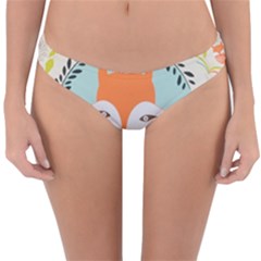 Foxy Fox Canvas Art Print Traditional Reversible Hipster Bikini Bottoms