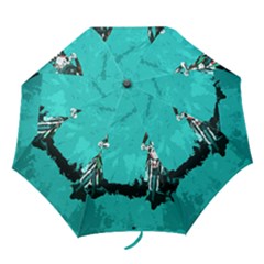 Motorsport  Folding Umbrellas by Valentinaart