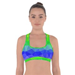 Rainbow Geometric Ombr¨| Cross Back Sports Bra