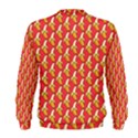 Bright Pink and Yellow Peeled Banana Patterns Men s Sweatshirt View2