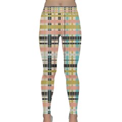 Plaid Pattern Classic Yoga Leggings by linceazul