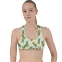 Pineapples pattern Criss Cross Racerback Sports Bra View1