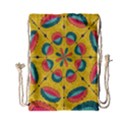 Textured Tropical Mandala Drawstring Bag (Small) View1