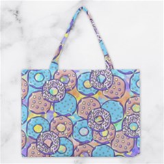 Donuts Pattern Medium Tote Bag by ValentinaDesign