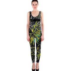 Tropical Pattern Onepiece Catsuit by ValentinaDesign