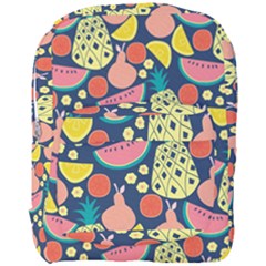 Fruit Pineapple Watermelon Orange Tomato Fruits Full Print Backpack by Mariart