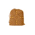 Golden Mandalas Pattern Drawstring Pouches (Small)  View2