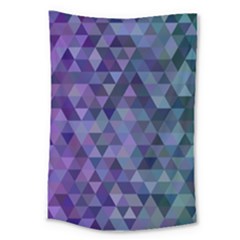 Triangle Tile Mosaic Pattern Large Tapestry by Nexatart