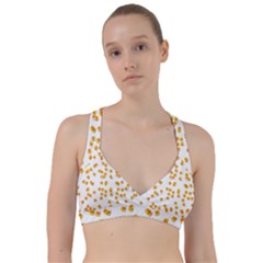 Candy Corn Sweetheart Sports Bra by Valentinaart