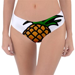 Pineapple Fruite Yellow Green Orange Reversible Classic Bikini Bottoms