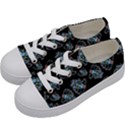 Pattern Halloween Zombies Brains Kids  Low Top Canvas Sneakers View2