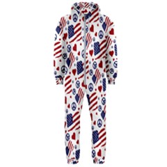 Peace Love America Icreate Hooded Jumpsuit (men)  by iCreate