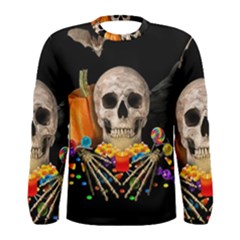 Halloween Candy Keeper Men s Long Sleeve Tee by Valentinaart