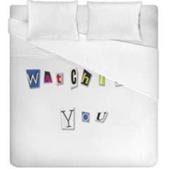 I Am Watching You Duvet Cover (king Size) by Valentinaart