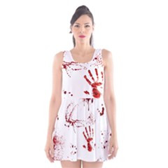 Massacre  Scoop Neck Skater Dress by Valentinaart