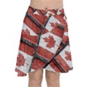 Canadian Flag Motif Pattern Chiffon Wrap View1