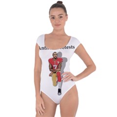 National Anthem Protest Short Sleeve Leotard  by Valentinaart