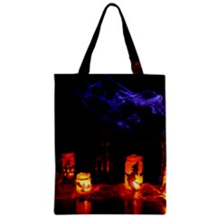 Awaiting Halloween Night Zipper Classic Tote Bag by gothicandhalloweenstore