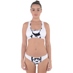 Frankenstein s Monster Halloween Cross Back Hipster Bikini Set