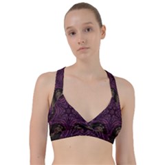 Pink Purple Kaleidoscopic Design Sweetheart Sports Bra by yoursparklingshop