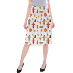 Thanksgiving Midi Beach Skirt by Valentinaart