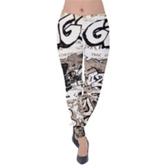 Graffiti Velvet Leggings by Valentinaart