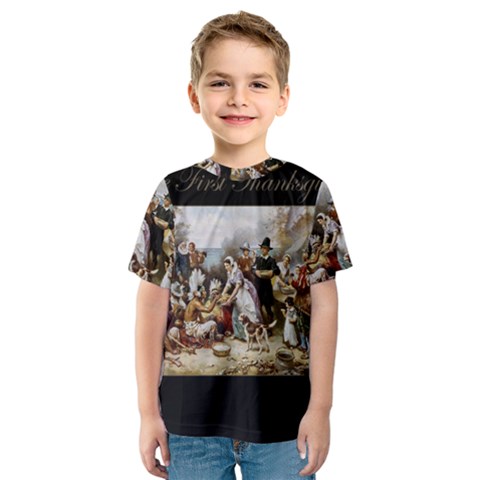 The First Thanksgiving Kids  Sport Mesh Tee by Valentinaart