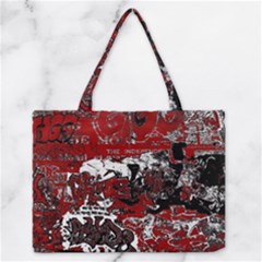 Graffiti Zipper Medium Tote Bag by ValentinaDesign