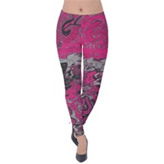 Graffiti Velvet Leggings by ValentinaDesign