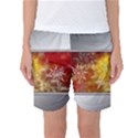 Christmas Candles Christmas Card Women s Basketball Shorts View1