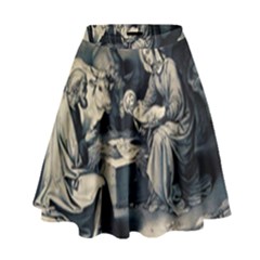 The Birth Of Christ High Waist Skirt by Valentinaart