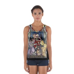 Vintage Santa Claus  Sport Tank Top  by Valentinaart